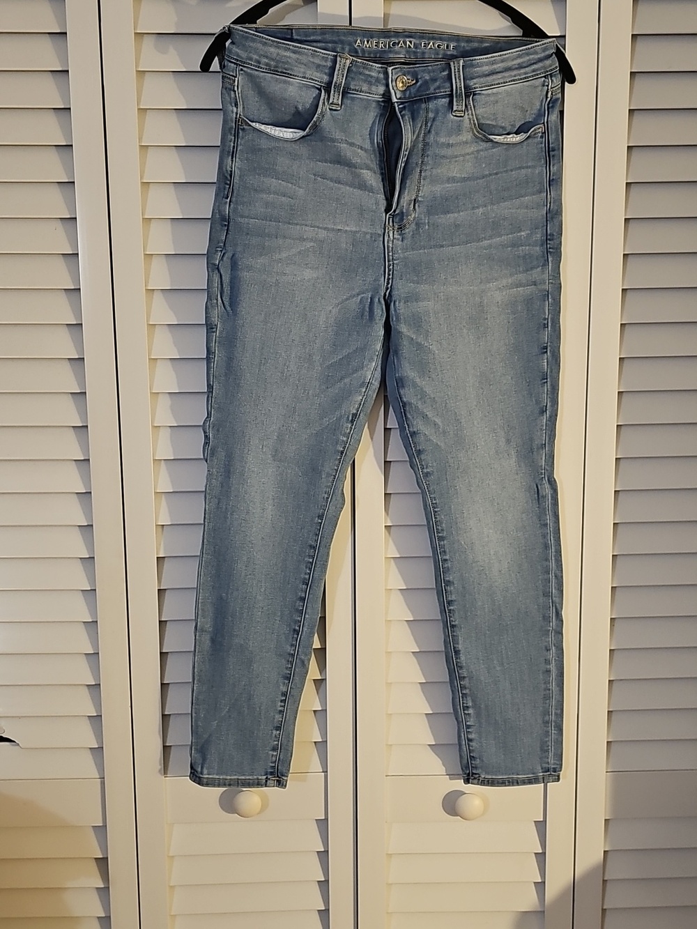 American Eagle Outfitters Light Blue Women's Jeans - Stretch Slim Fit